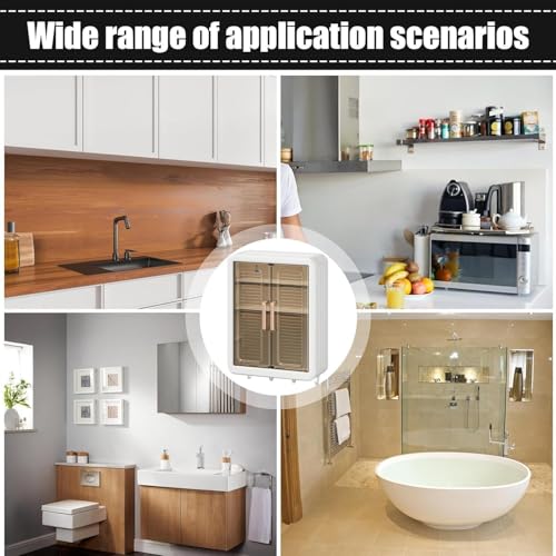 Image of Plastic Multipurpose Wall Mounted Storage Cabinet with Mirror | Bathroom Organizer Cabinet for Toiletries, Cosmetics & Accessories | Space Saving Wall Cabinet for Home, Kitchen & Bedroom Storage