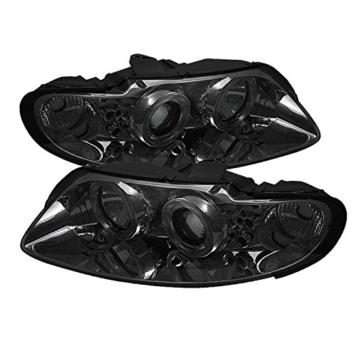 Spyder 5034007 Pontiac GTO 04-06 Projector Headlights - LED Halo - LED (Replaceable LEDs) - Smoke - High H1 (Included) - Low H1 (Included)