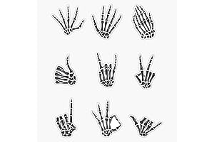 Skeleton Hand Sticker: A Bone-Chilling Bumper Sticker for Your Ride