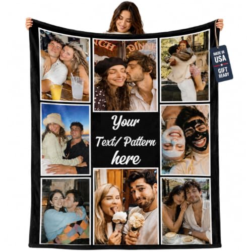 Bemaystar Personalized Photo Throw Blanket