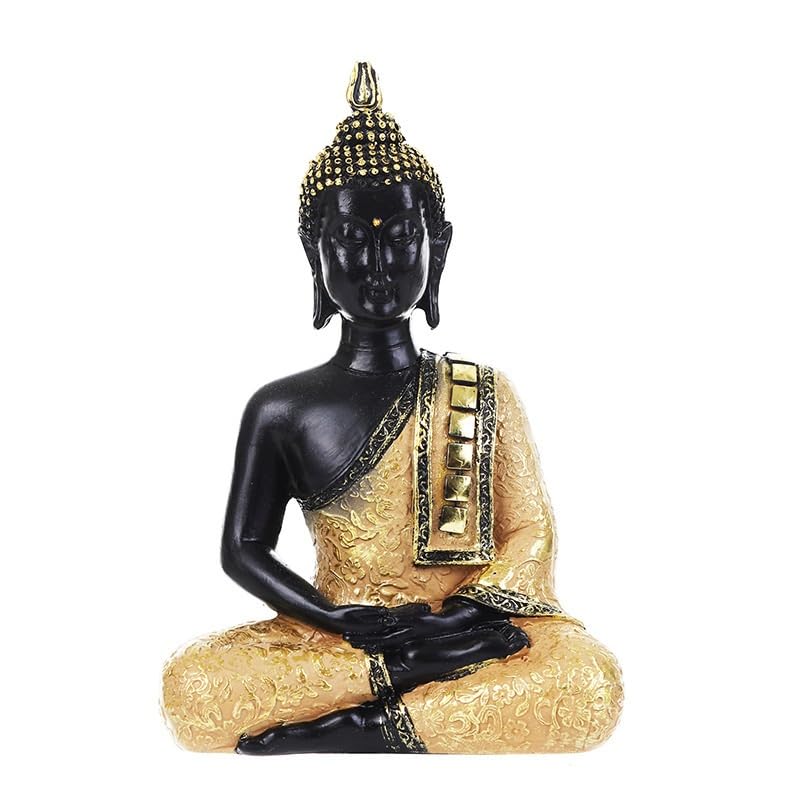Statue de Bouddha en Or : Rompez le Stress avec cette Figurine Shakyamuni pour Autel de Méditation