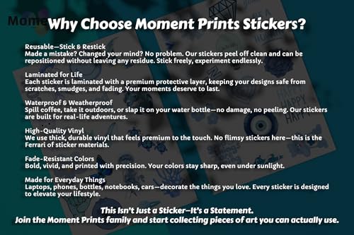 Image of 38Pcs Blue Aesthetic Vinyl Stickers - Blue Mood | Waterproof, Laminated, Reusable, Self-Adhesive Stickers for Laptop, Phone, Diary, Scrapbook, Journal, Gift Box, Aesthetic Room Decor