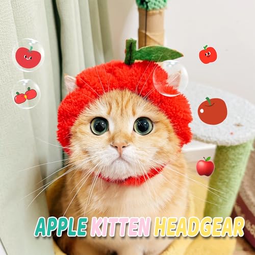 Accesorio Disfraz Sombrero Apple para Mascotas miniatura 4