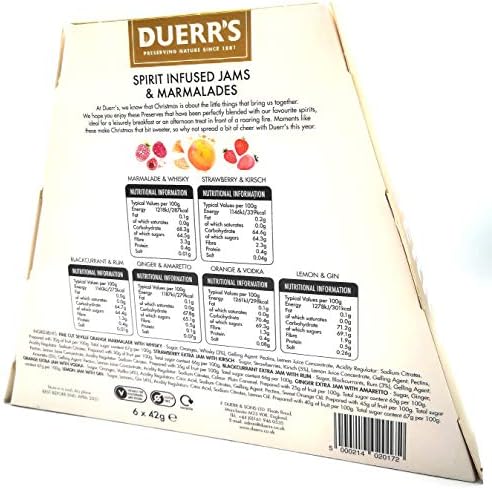 Duerr's Spirit Infused Jams & Marmalades Gift Set - Pack of 6