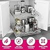 HOLDN’ STORAGE Two Tier Pull Out Cabinet Organizer, Individual Sliding Drawers - Heavy Duty Metal with Lifetime Limited Warranty - Anti Rust Chrome Finish - 17" W x 21”D x 16.5" H #3
