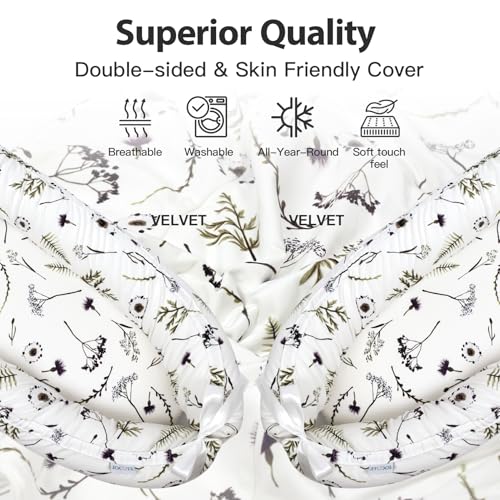 Image of Infant Support Cushion-Breathable and Soft Organic 100% Cotton, Portable Tummy Time Mat with Removable Support Cushionr Cover, Floor Baby Support Cushion for Newborn - Mami Forest