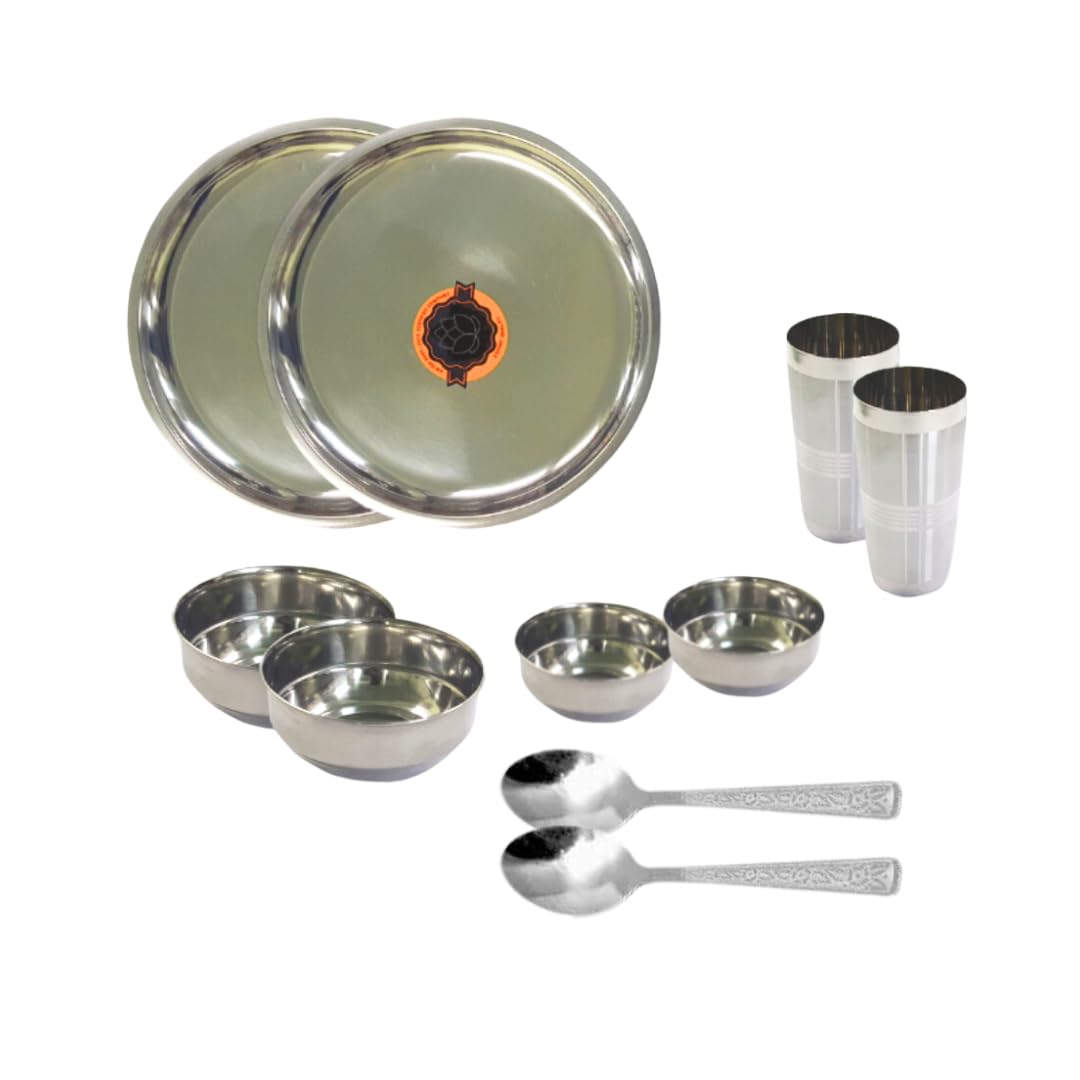 Stainless Steel Dinner Set - 5 Piece Heavy Gauge -1