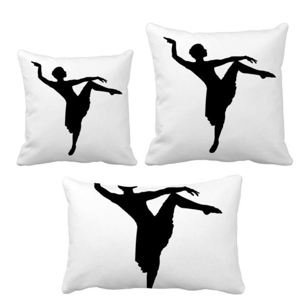 Housse de coussin danseuse pour décoration de canapé salon et chambre