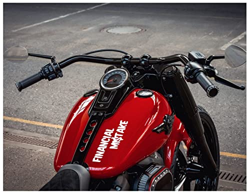 Ur Impressions Financial Mistake Decal Sticker Vinyl Graphics For Car Truck Suv Motorcycle Window|White|7.5 X 3.3 Inch|Jjuri010 #TOP2