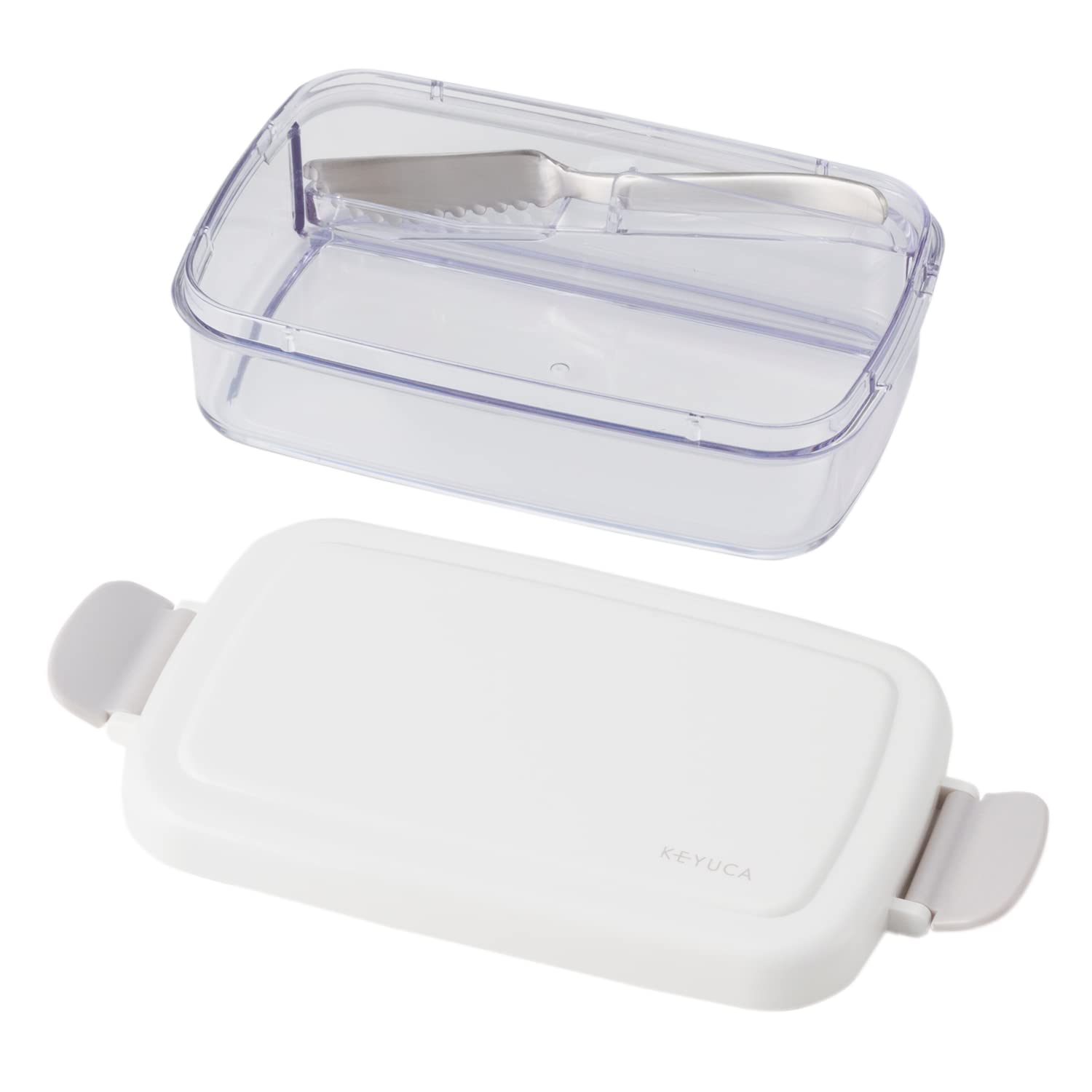 Amazon | [ケユカ] KEYUCA ナイフ付密閉バターケース ( 密閉容器