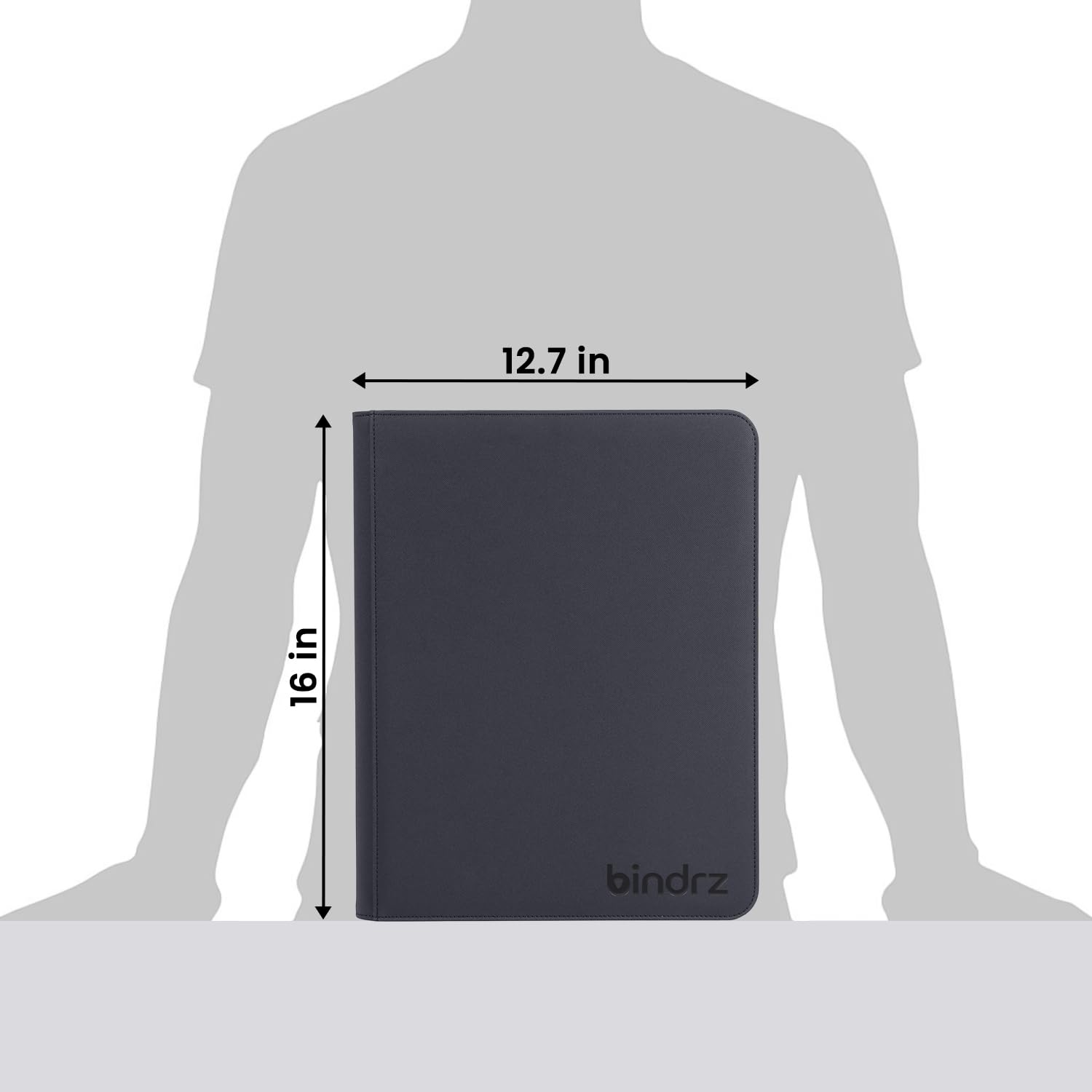 bindrz Carpeta de carga superior de 9 bolsillos, capacidad para 252 cargadores superiores, álbum con cremallera sin anillo seguro para archivar, bolsillos laterales para CCG, TCG, MTG y tarjetas