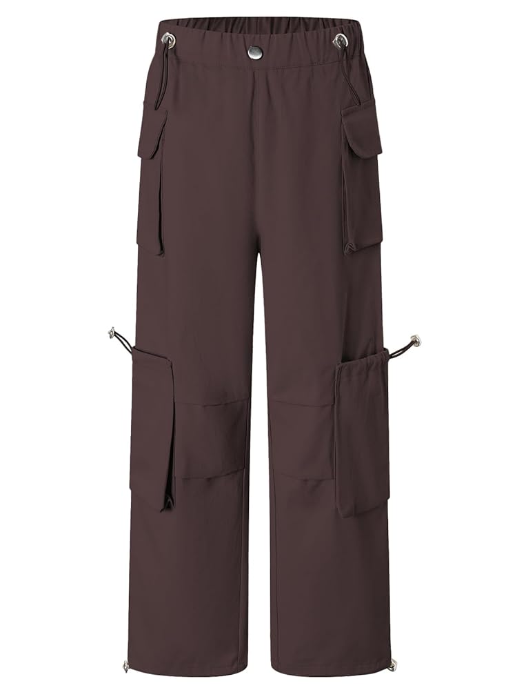 Amazon.com: Girls' Vintage Multi-Pocket Cargo Pants Solid