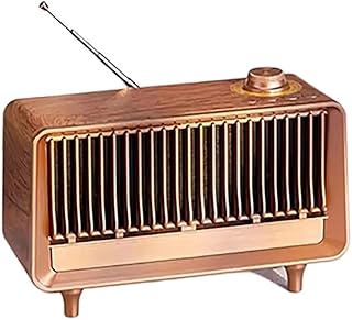 Retro Bluetooth Speaker Radio, FM Radio with Old Fashioned Classic Style, Wireless Speaker with U Disk/TF Card/Aux Music Player Function,8H Long Playtime, for Laptop, Tablet, Cellphone