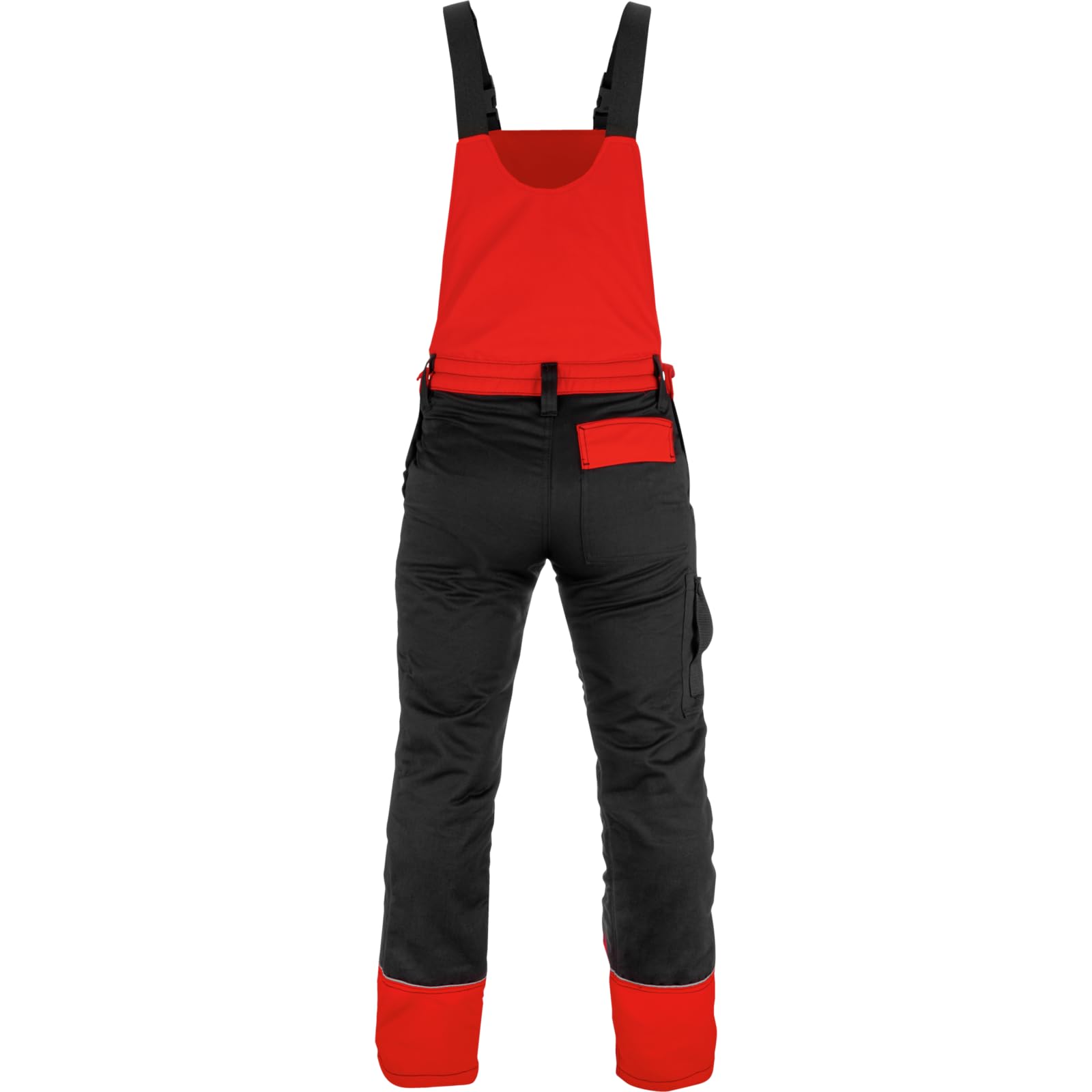 WÜRTH MODYF Pantalón-Peto Anticorte/Motosierra Rojo/Negro - Tamaño XXL