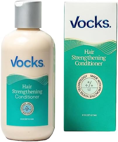 Vocks Anti Thinning Conditioner - Anti Hair Loss and DHT Blocker - Includes Biotin, Caffeine, Keratin, Castor, Rosemary, B5, And More Powerful Ingredients - for man and woman and all hair types - 8.5oz