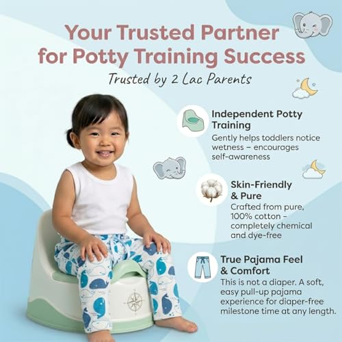 Image of SNUGKINS Potty Training Pajamas for Toddlers,Boys & Girls Available in Sizes 1 to 5 Years