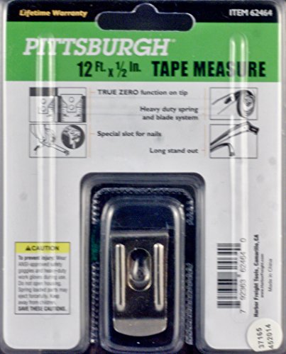 Cinta Métrica Pittsburgh 12 ft con seguro de pulgar miniatura 2