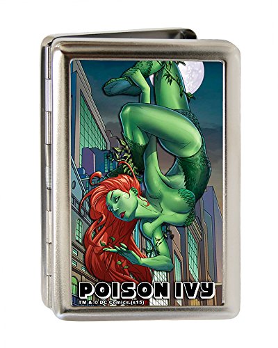Buckle-Down Metal Wallet-Poison Ivy Hanging Upside Down/Cityscape Fcg
