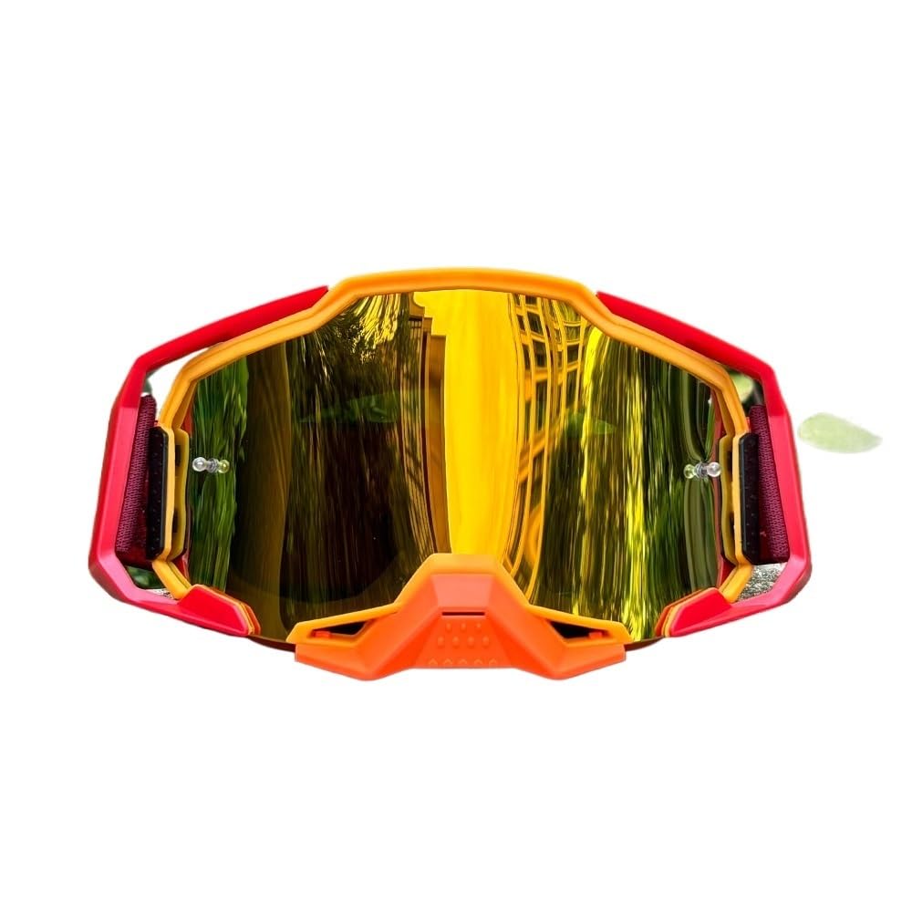 Generico Occhiali Moto,Mascherina Moto,Mascherina Motocross Occhiali da sole for motocross moto for esterni for occhiali for casco