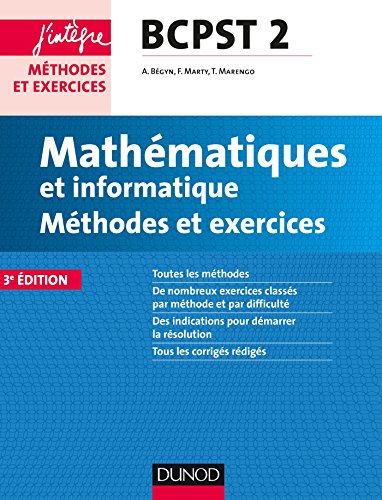 Télécharger Mathématiques et informatique Méthodes et Exercices BCPST 2e année - 3e éd. PDF