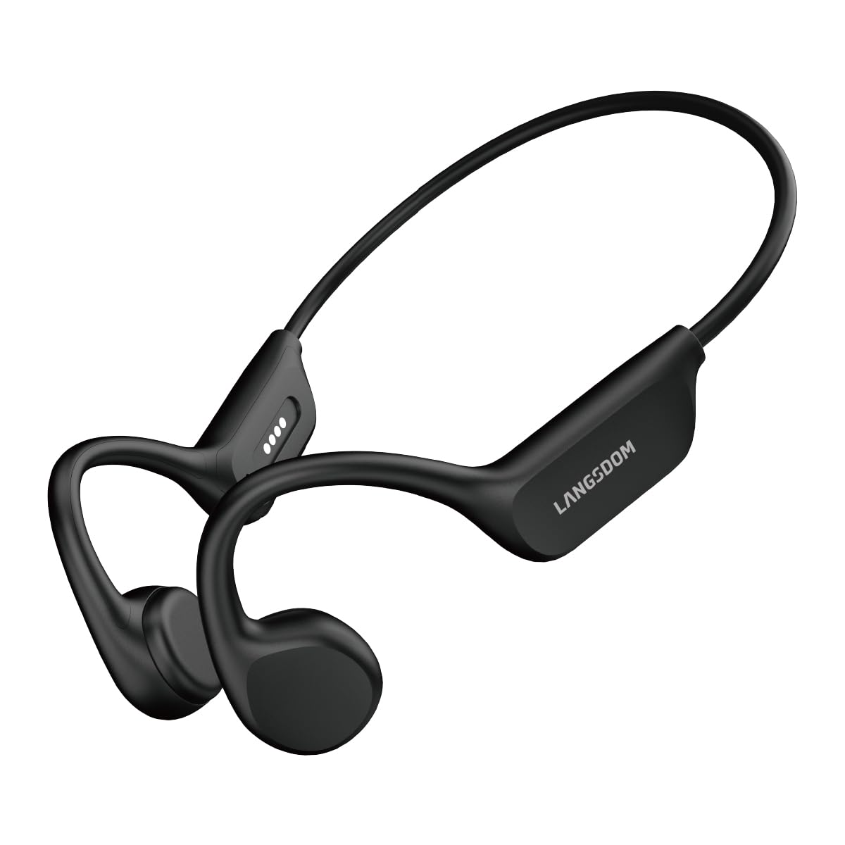 Langsdom BE17 Casque à Conduction Osseuse Bluetooth - Étanche IPX8, Mémoire 32 Go - Pour Natation, Sport, Running