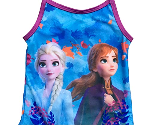 Bañador de una pieza textil de alta calidad de Anna y Elsa para piscina de niñas de 2 a 10 años 2