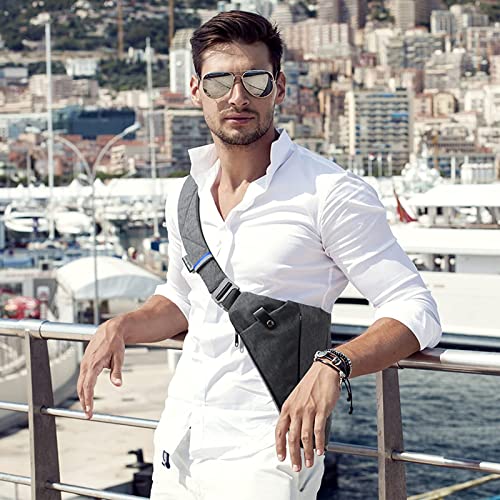 NIID-Sling-Bags-Mens-Lightweight-Crossbody-Chest-Casual-Daypack-Anti-theft-Water-Resistant-Shoulder-Backpack