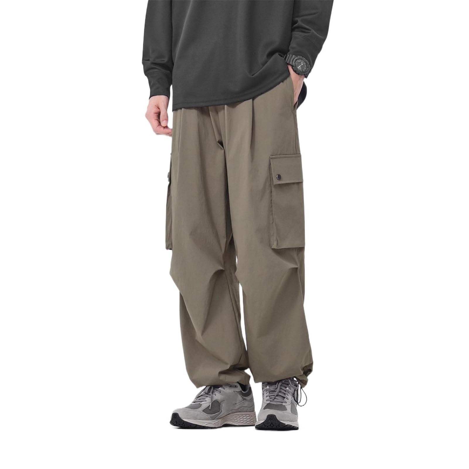 Pantalons de travail rétro avec cordon de serrage mi-saison - 6