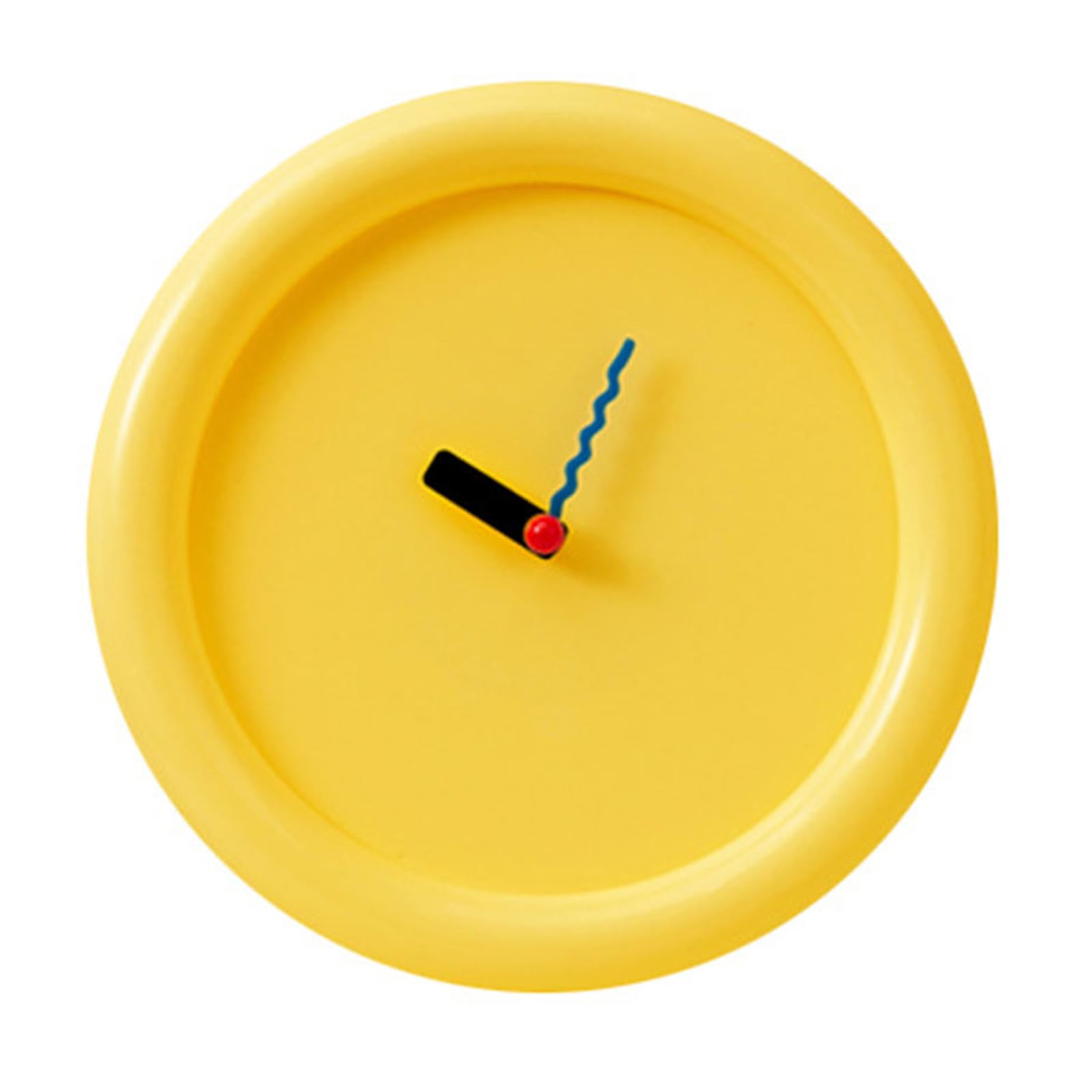 Kalttoy Yellow Stylish Cream Bubble Clock Battery Operated Quiet Table Wall Clock Enhances Any Space For Home And Decoration Unique Wall