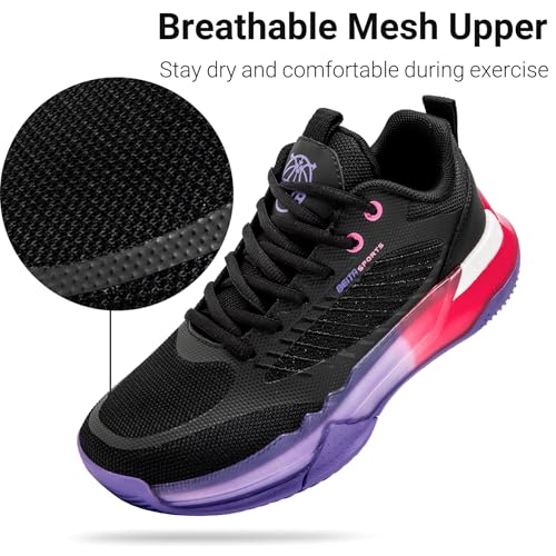 Image of Beita Basketball Shoes for Women High Upper Volleyball Shoes Fashion Sneakers Breathable Sports Shoes Anti Slip