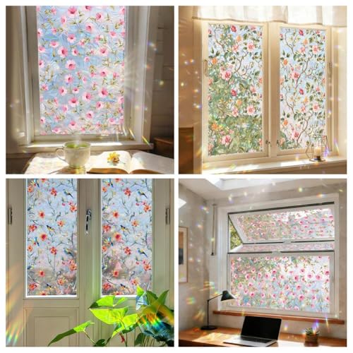 Vinilo decorativo de ventana con efecto arcoíris 45x100 cm miniatura 4