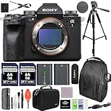 Sony Alpha 1 Full-Frame Mirrorless Camera Bundle with Extra Battery, Camera Backpack, Handy Case, Tripod, 2X 64GB Memory Card, Hand/Wrist Strap + More | Sony a1