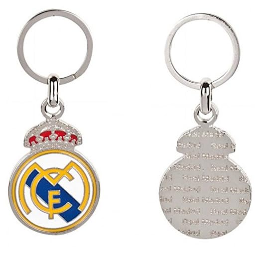 LLavero Real Madrid metálico escudo clásico con relieve [AB2179]