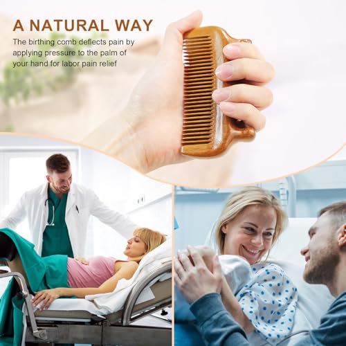 Peine de Madera Natural para Alivio de Dolor en Parto miniatura 6
