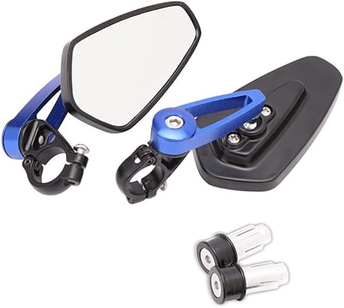 Vista 6 de DREAMIZER Espejos universales de extremo de barra de motocicleta de 7/8 pulgadas, espejo retrovisor compatible con Honda Grom, Yamaha, Kawasaki