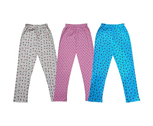 Image of KAYU Kids 100% Cotton Printed Capri for Girls - Regular Fit [Pack of 3]