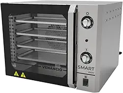 Forno Industrial Elétrico Convector Venâncio Smart Basic 4 Esteiras Inox Escovado 127V FCSB4E