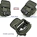 LarKoo Tactical Handgun Shoulder Strap Messenger Bag Gun Ammo Holster Concealed Carry Pistol Pouch Padded Military Fanny Pack Range Bag for Shooting Hunting