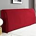 Wasserdicht Einfarbig Bettkopfteil Hussen, Jacquard Weich Bett Kopfteil Bezug All-Inclusive Schutzhülle Kopfteilbezug Waschbar Für Queen-rot-150-170cm