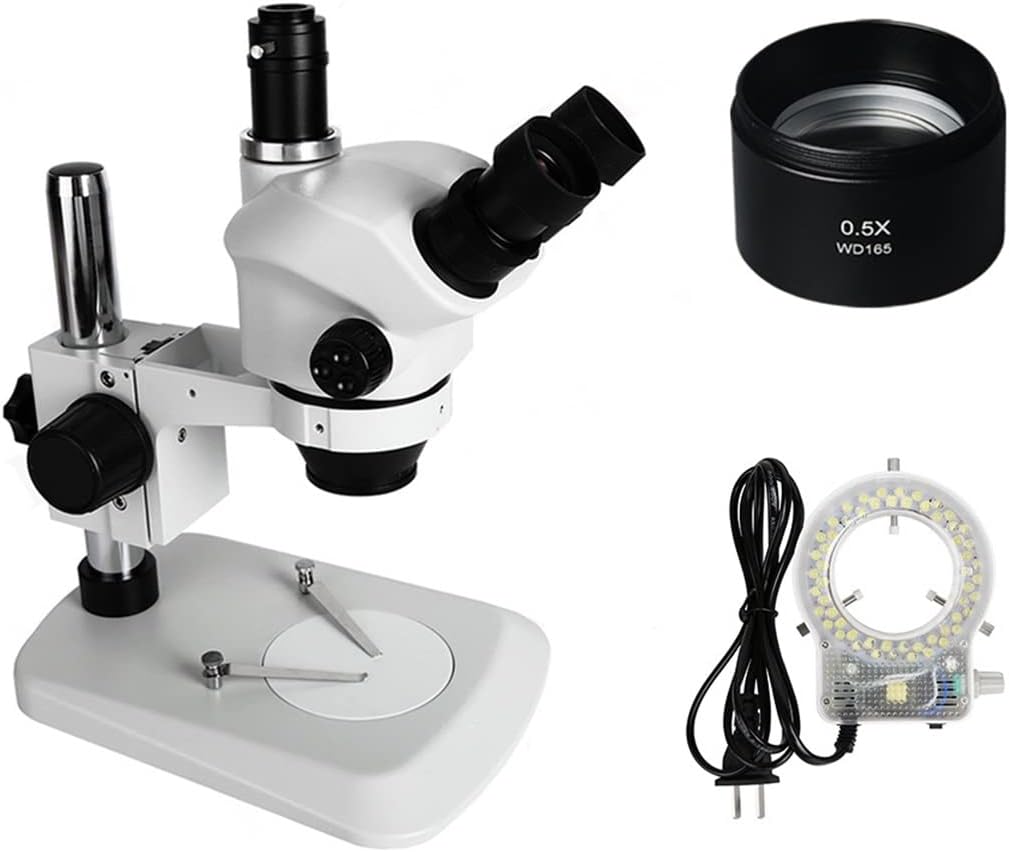 ラボ用顕微鏡アクセサリー 3.5X 7X 50X 100X連続ズーム同時焦点三眼実体