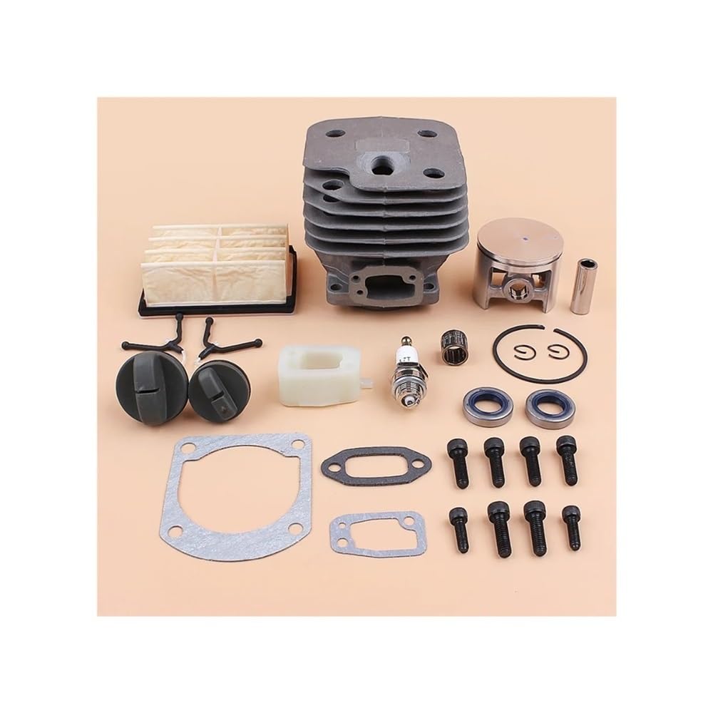 Kit de tapas de filtro de aire for tornillos de escape de pistón de cilindro de 52 mm for reemplazo de motosierra de gasolina 268 272 XP 272XP Piezas de repuesto