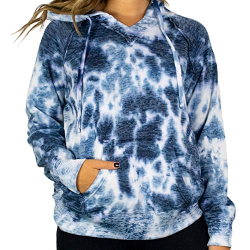 MV Sport Tie Dye Sweatshirts Hoodies for Women Rainbow Lightweight Pullover - Cotton Fleece Hoodie for Fall Winter Outfits4