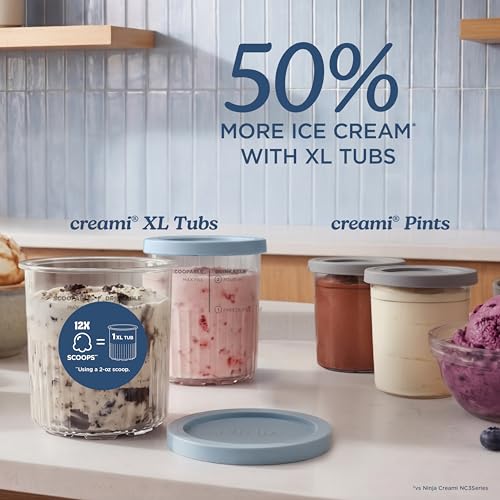 Image of Ninja Creami XL 11-in-1 Ice Cream Maker with XL Capacity, NC601 | Ninja Creami XL turns almost anything into ice cream, sorbet and yogurt, with XL tubs, ingredient and flavor control.