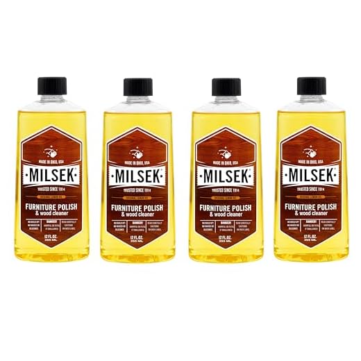 Milsek Furniture Polish with Lemon Oil - 4 Pack