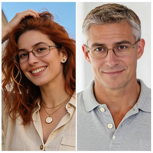 Image of 4 Packs Lightweight Reading Glasses for Women Men Blue Light Blocking Readers 1.0 1.5 2.0 2.5 3.0 4.0