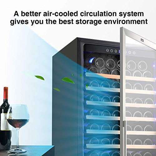 Colzer Upgrade 24 Inch Wine Cooler Refrigerators, 154 Bottle Fast