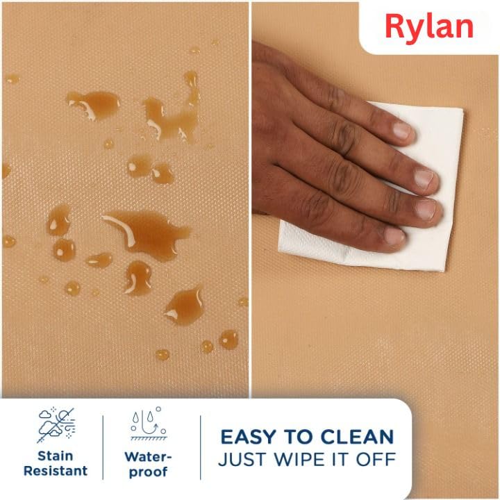 Image of Rylan (45 cm x 5 m) Multipurpose Anti-Slip Mat, Sheet for Fridge, Kitchens, Cupboard, Drawers, Shelf Liner | Super Strong EVA, Water Resistant (Diamond Texture, Beige)