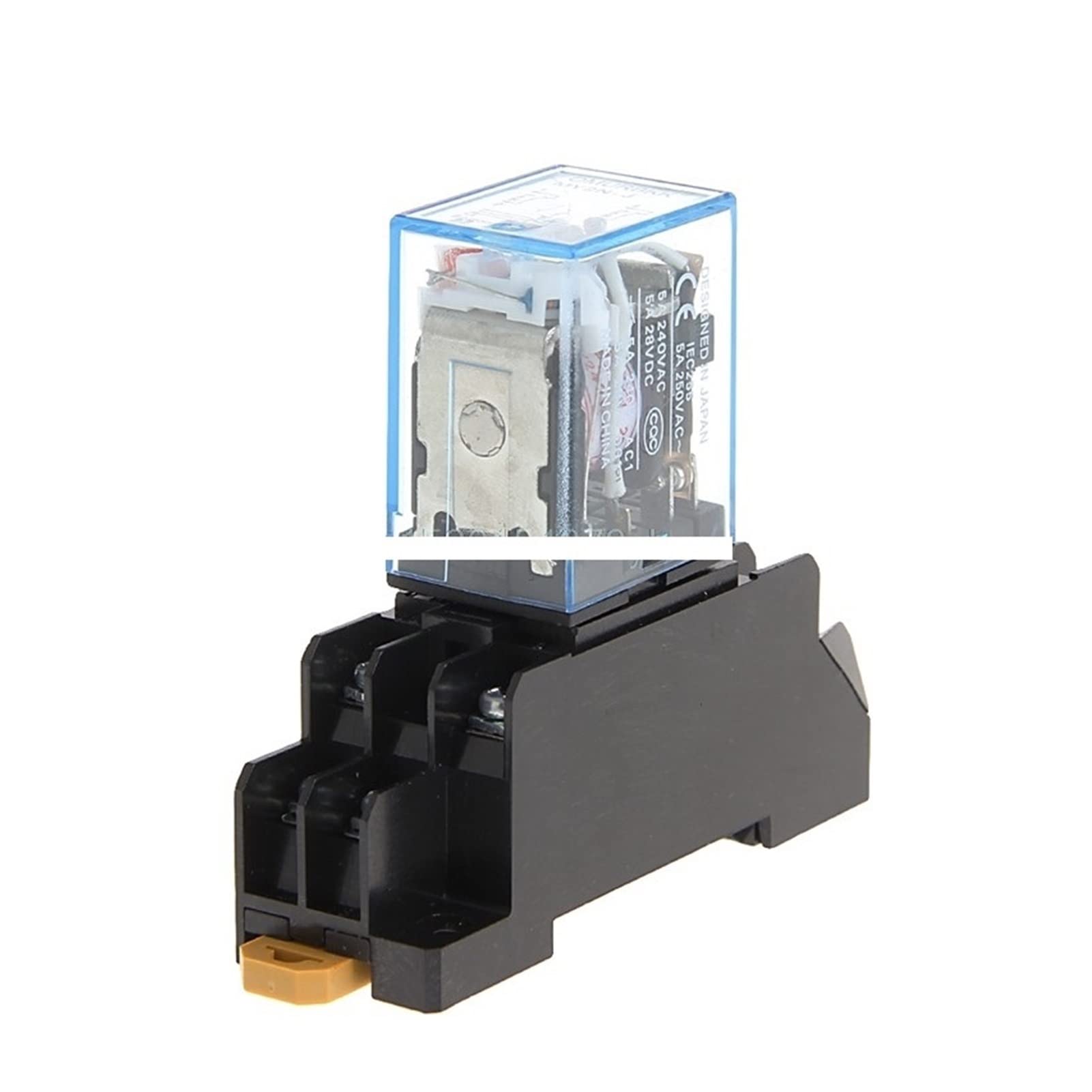 Relé de alimentación CA 8 pines PYF08A 220V DPDT MY2NJ interruptor electromecánico con base 5