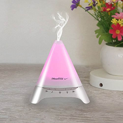 iMounTEK [Pyramid Shape 7 LED 6 Sounds/120 ML Ultrasonic Aromatherapy Essential Oil [Air Diffuser/Aroma Humidifier] Auto-Shut Off-Baby/Kids/Bedroom/Office/Car/Spa/Yoga Mist Ionizer - Thumbnail 5
