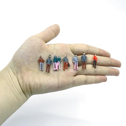 Miniatura 5 de OO Gauge 175 Modelo pintado mixto figura de personas para diseño de arquitectura (paquete de 100)